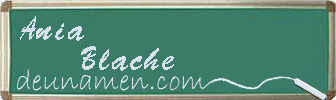 Ania Blache Visitenkarte